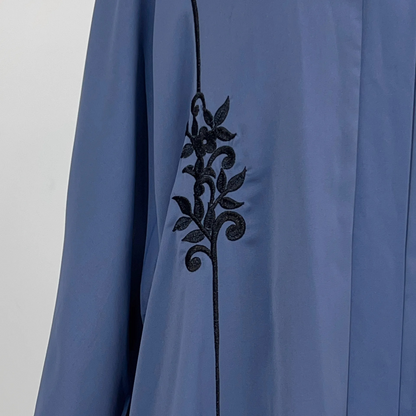 Open Abayas Black Embroidery Muslim Woman Kimono Cardigans Islamic Clothing Arabic Dress Kaftan Ramadan Dubai Turkish Outfits